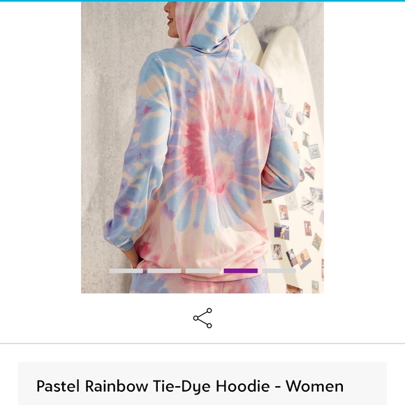 Women's Tye-dye sweatshirt - Picture 5 of 6